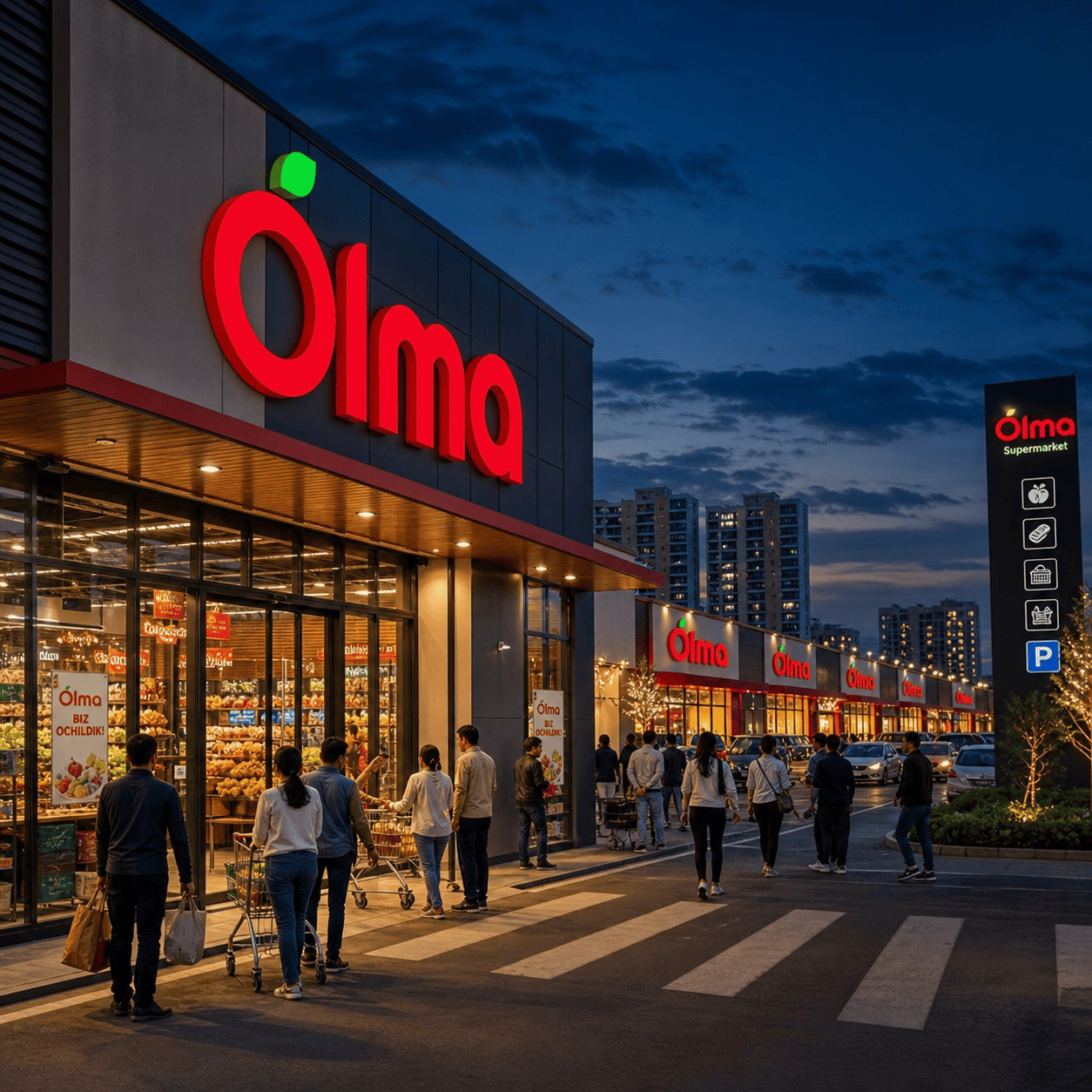 Olma Sets Record in Uzbekistan: 13 Grocery Stores Opened in a Single Day
