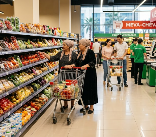 Местные продуктовые сети Узбекистана вытесняют глобальных ритейлеров