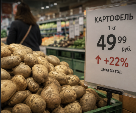 俄罗斯土豆批发价格同比上涨近40%